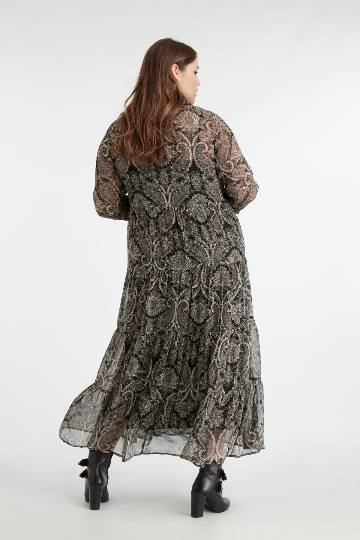 Vestido camisero con estampado image number 3