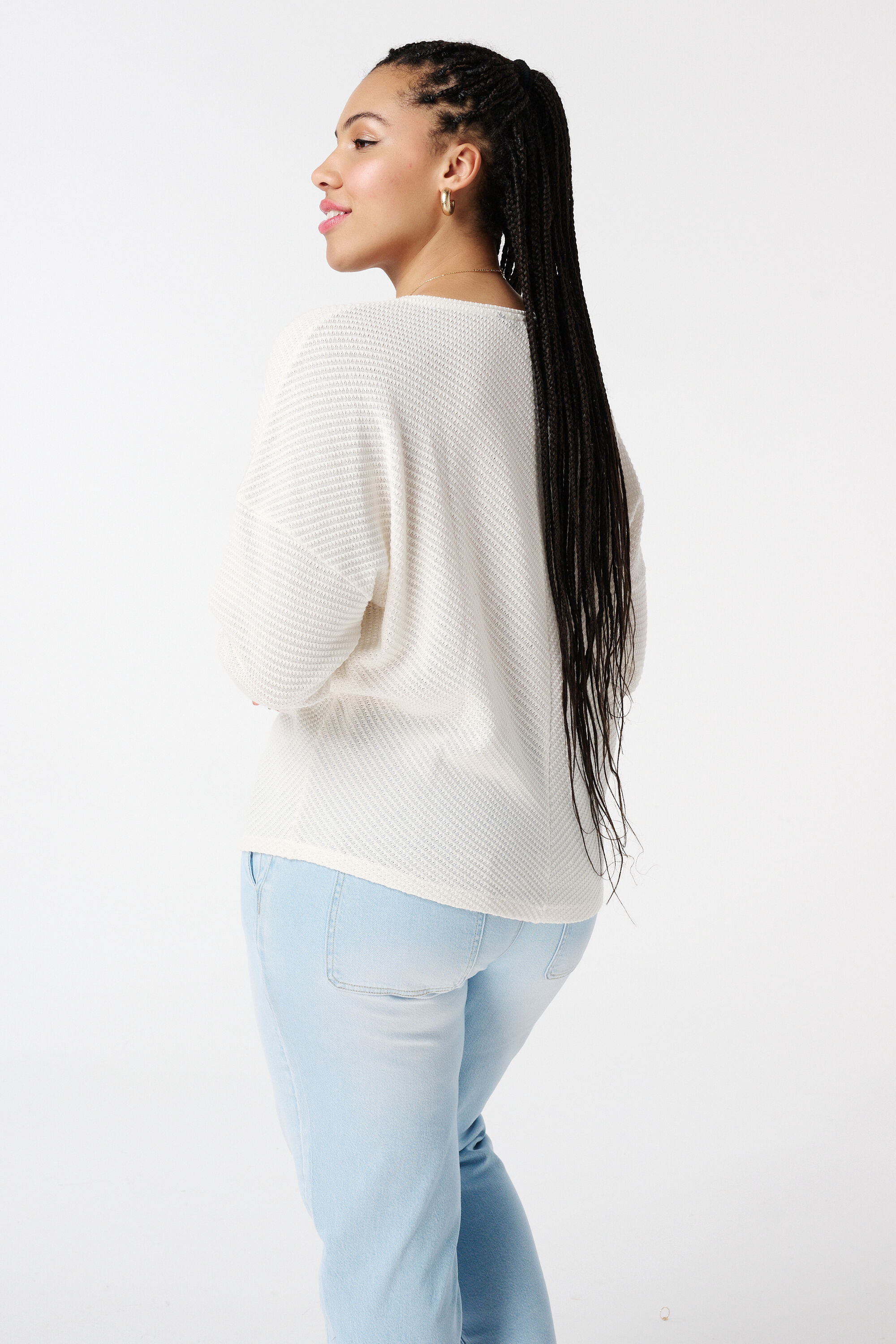 Su&eacute;ter de punto calado image number 3