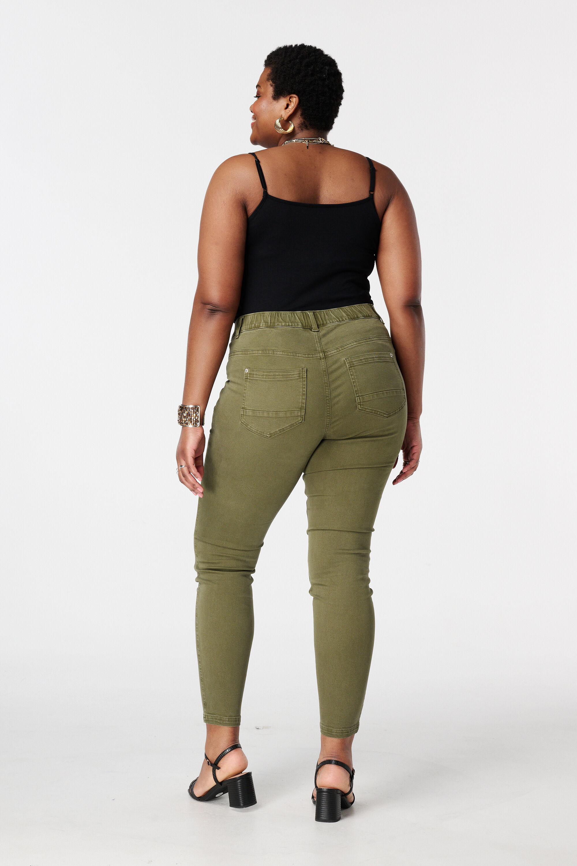 Tregging con aspecto de vaqueros image number 3