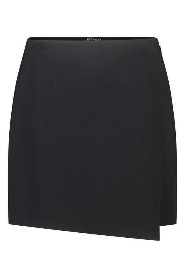 Falda con aspecto cruzado y cintura elástica image number 1