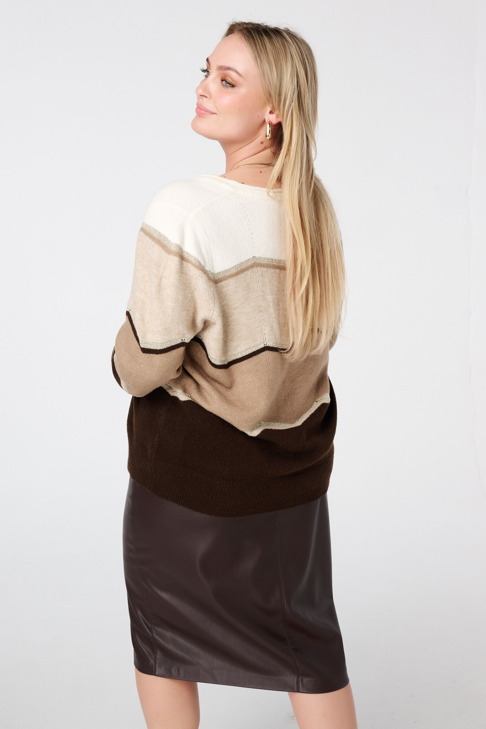 Jersey con estampado y lurex image number 3