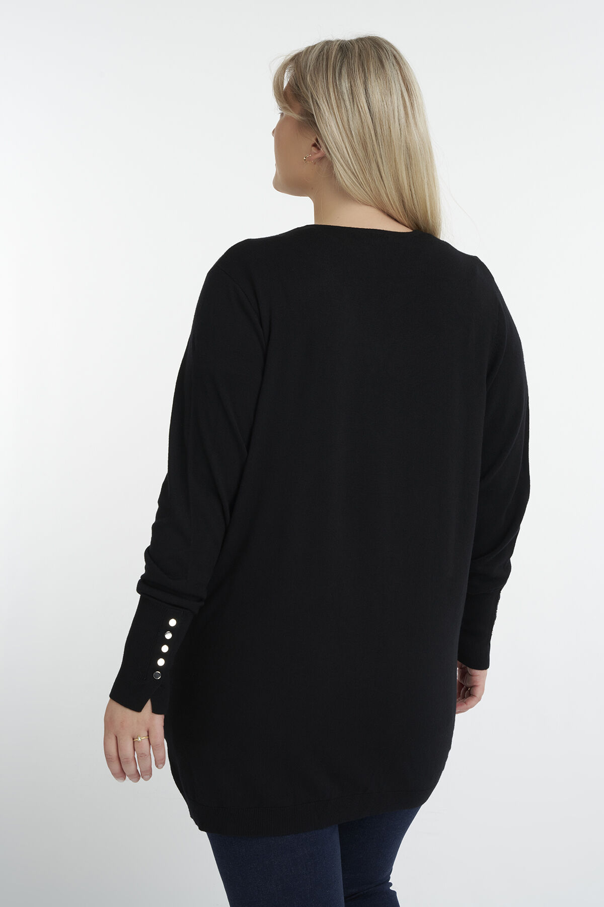 C&aacute;rdigan largo y abierto image number 3