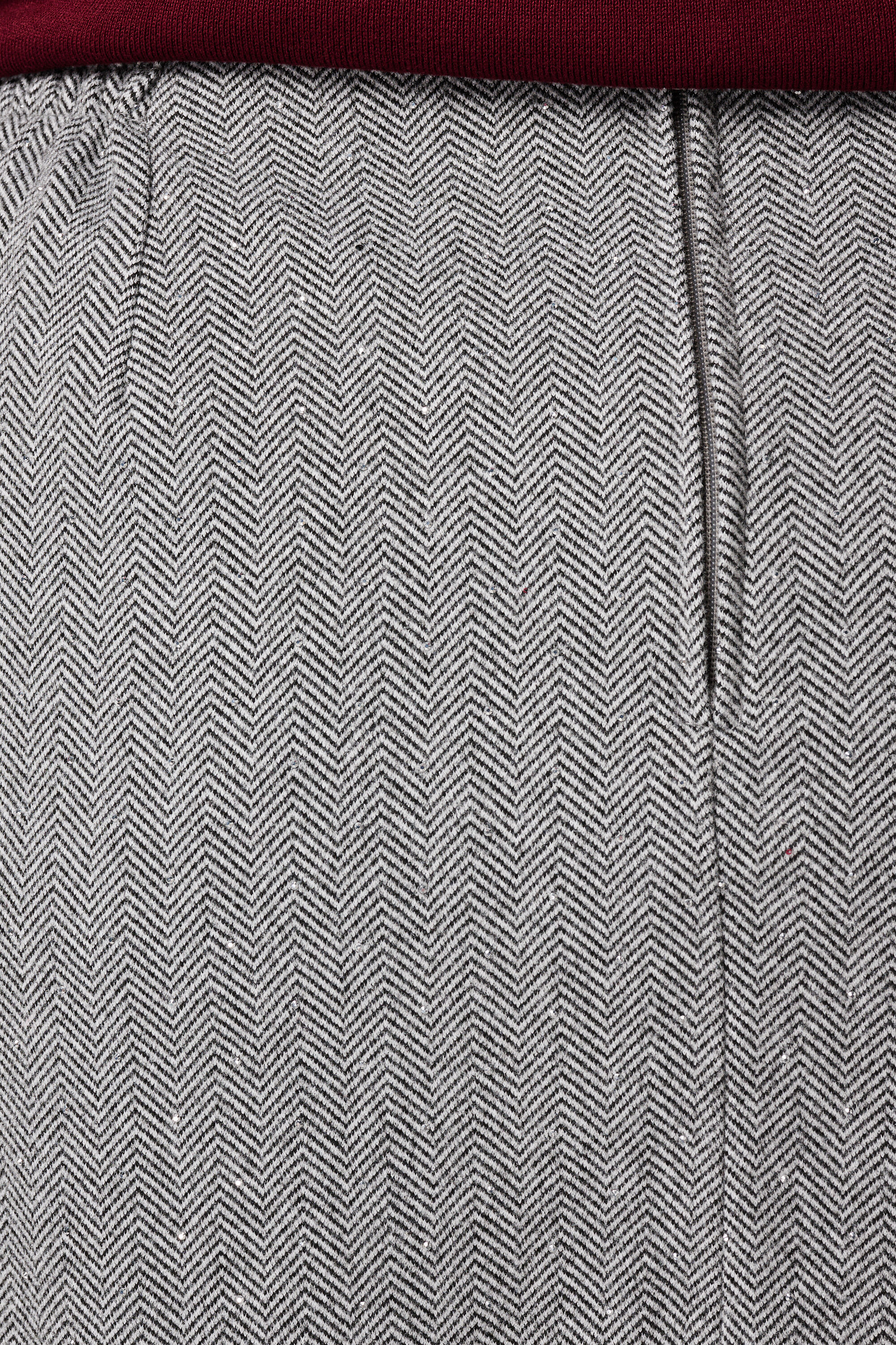 Falda con estampado y lurex image number 6