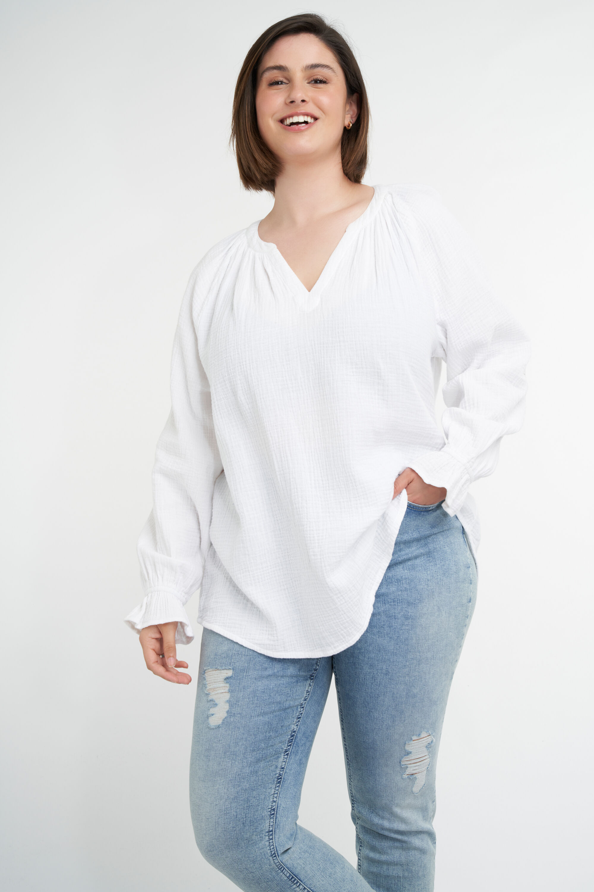 Blusa de muselina image number 7