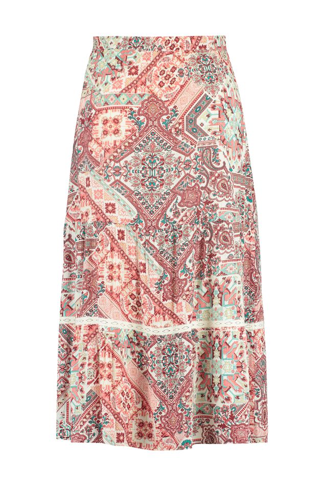 Falda larga con estampado  image number 3