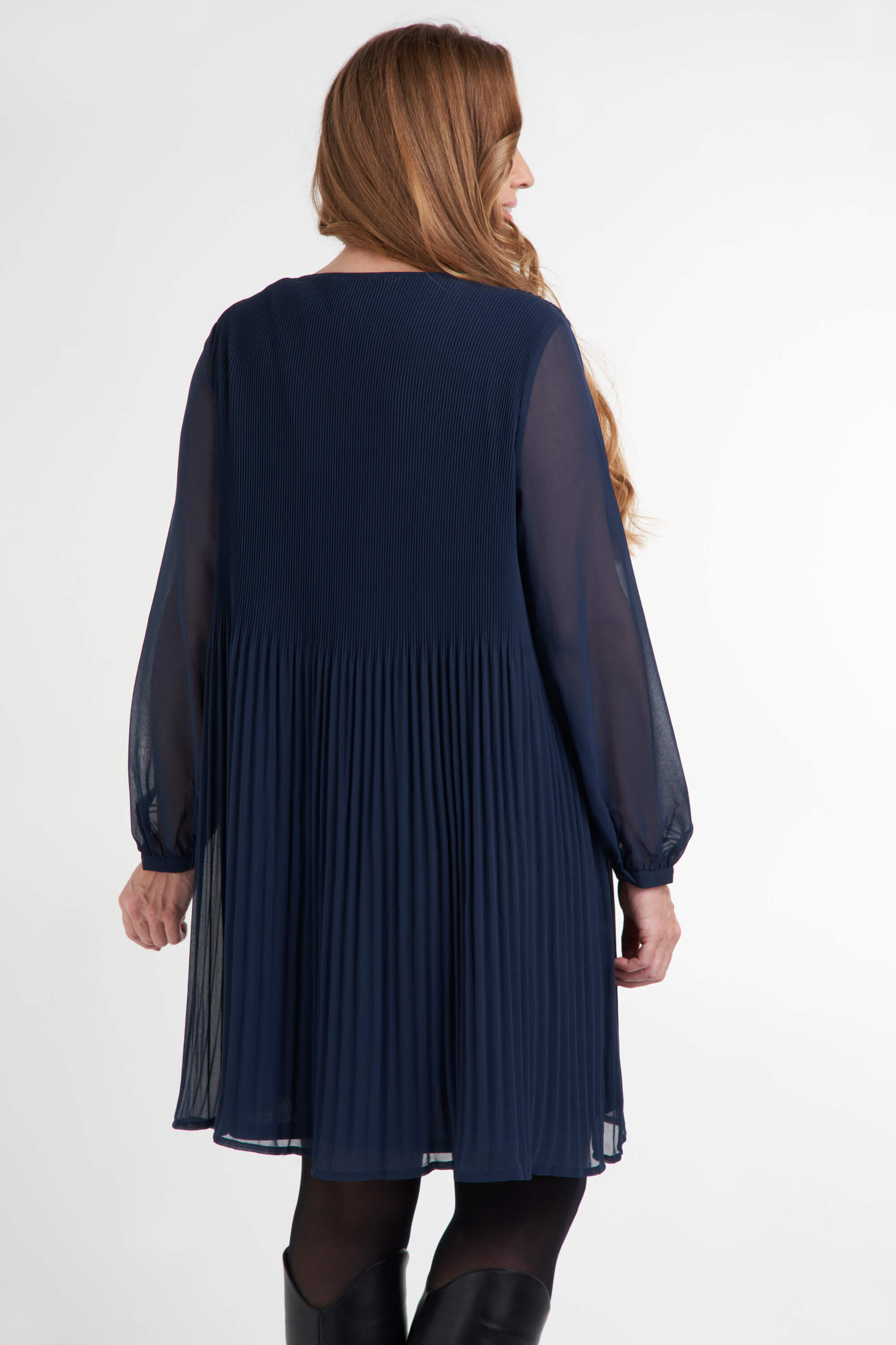 Vestido plisado image number 3