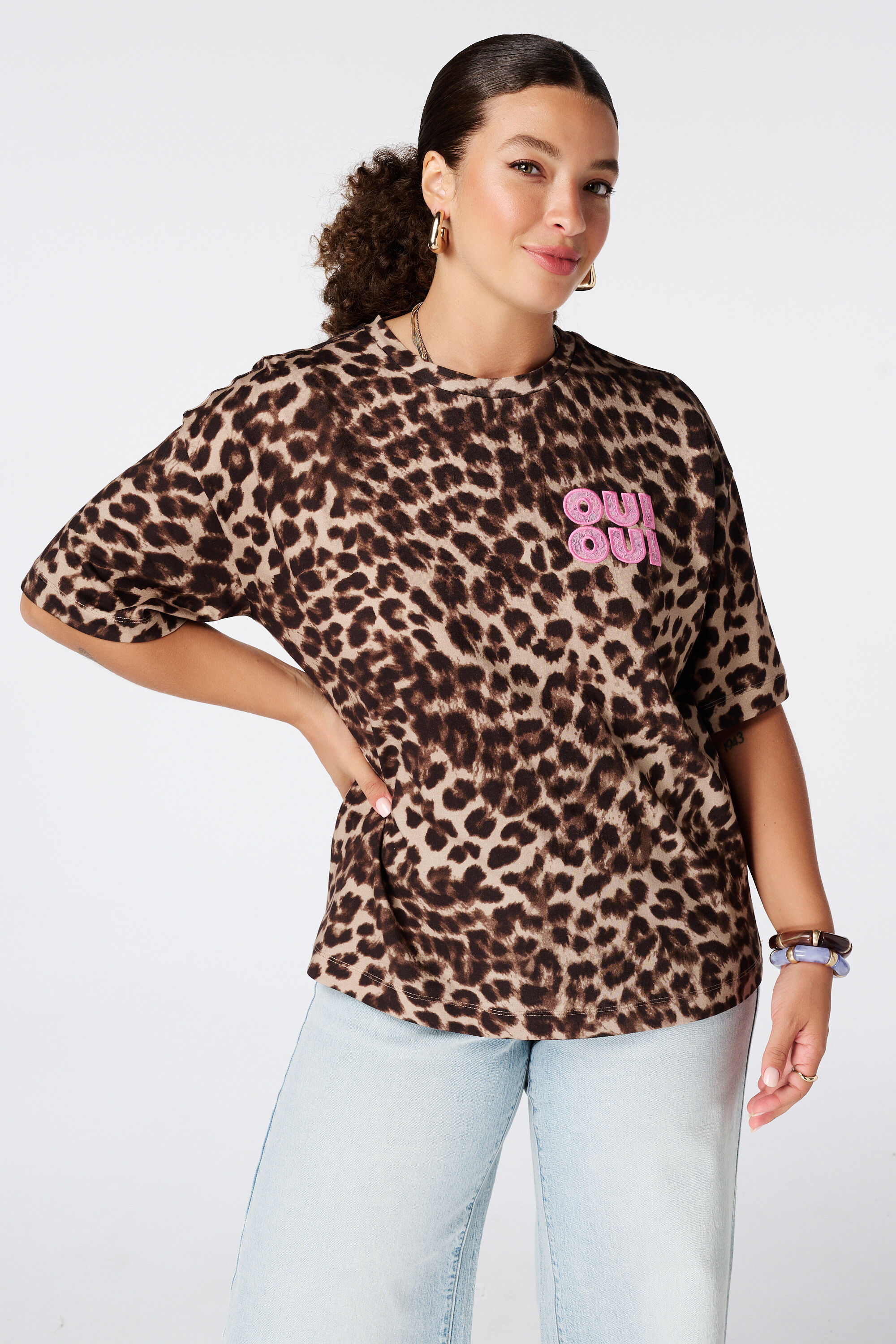 Camiseta con estampado animal image number 0