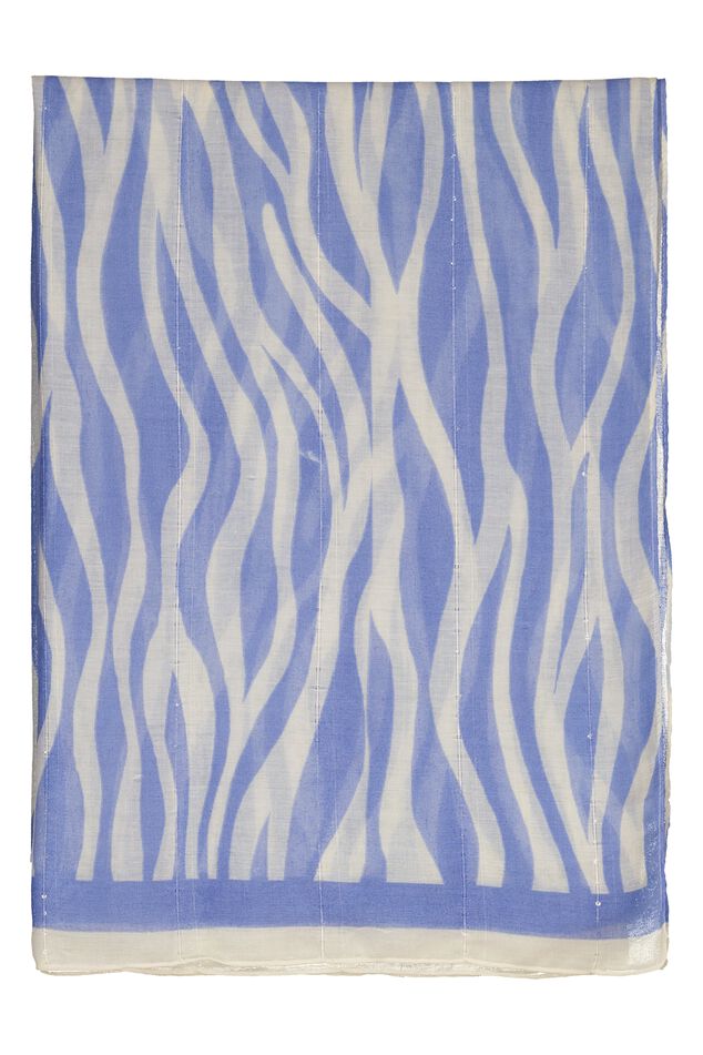 Bufanda con estampado de cebra image number 1