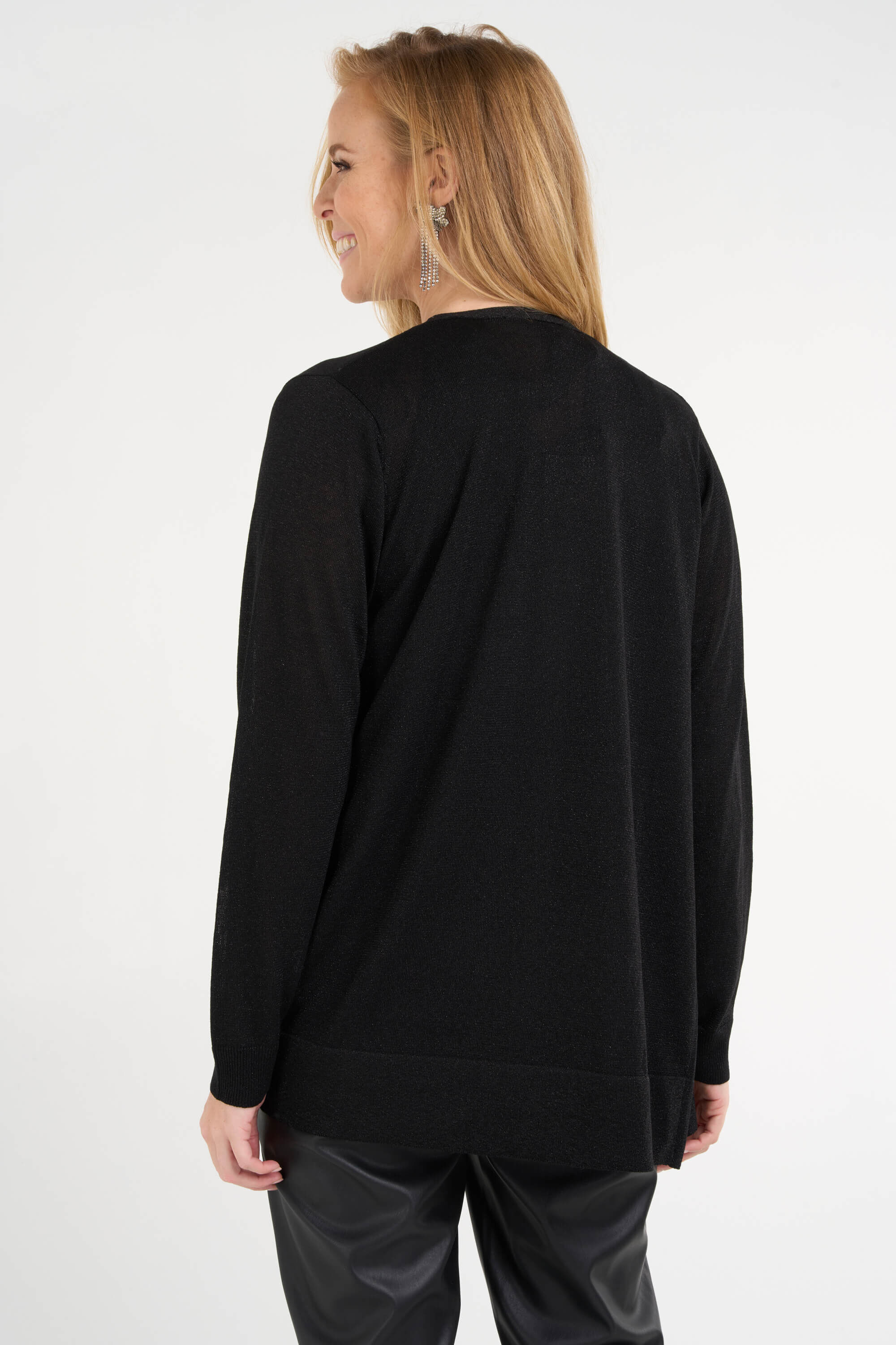 C&aacute;rdigan con purpurina image number 3