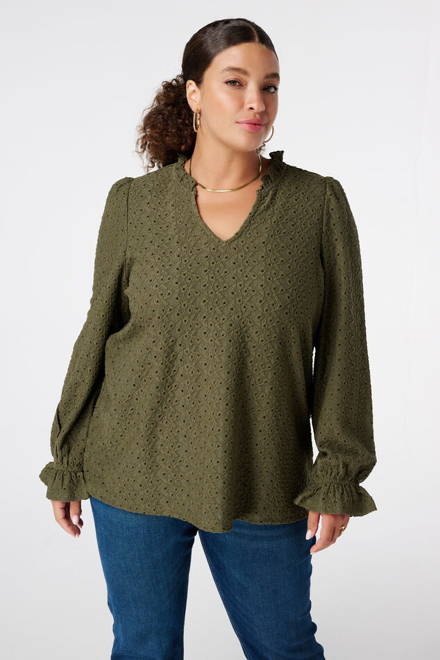 Top con bordado image number 0