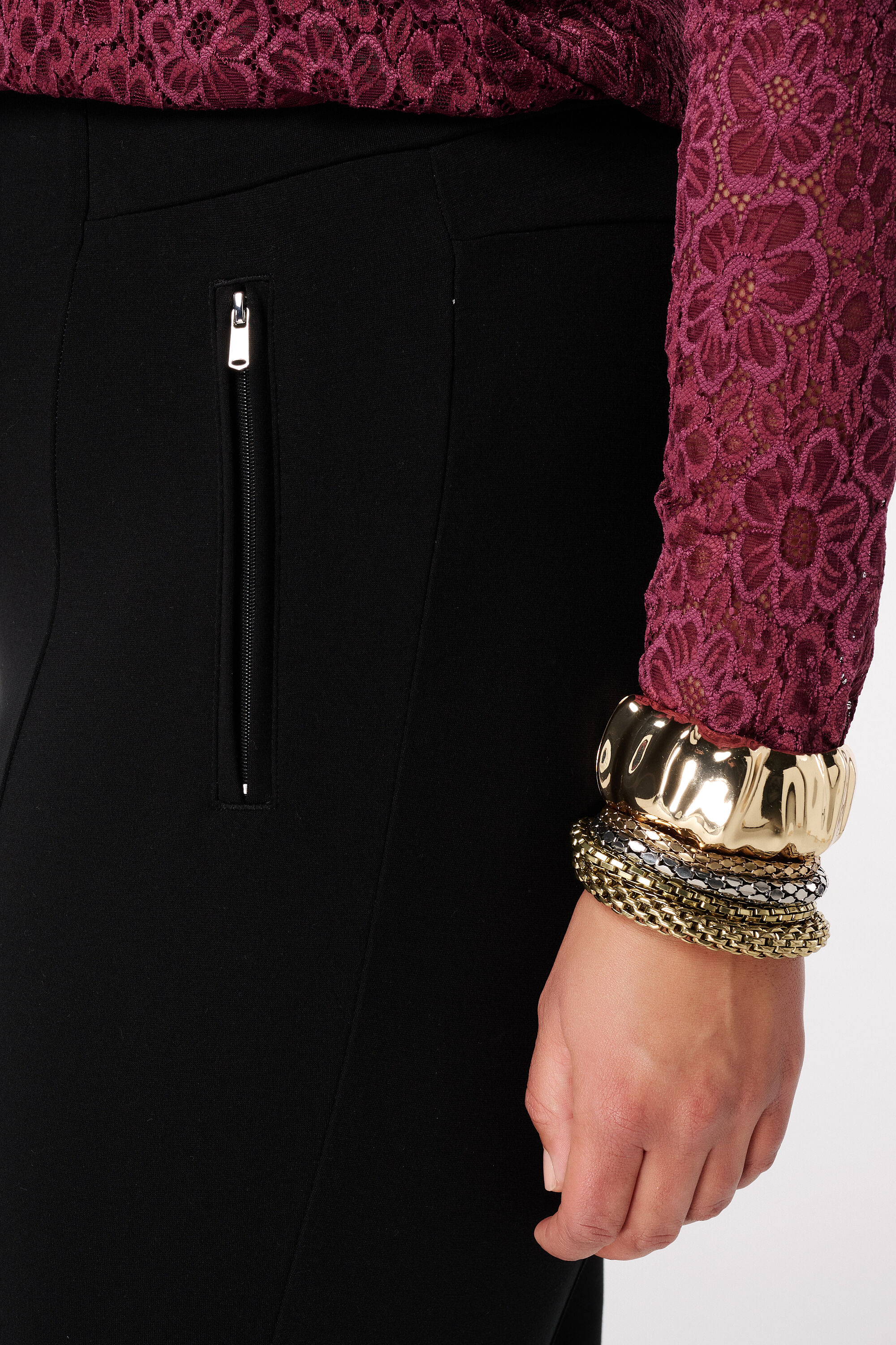 Treggings con detalle de cremallera image number 4