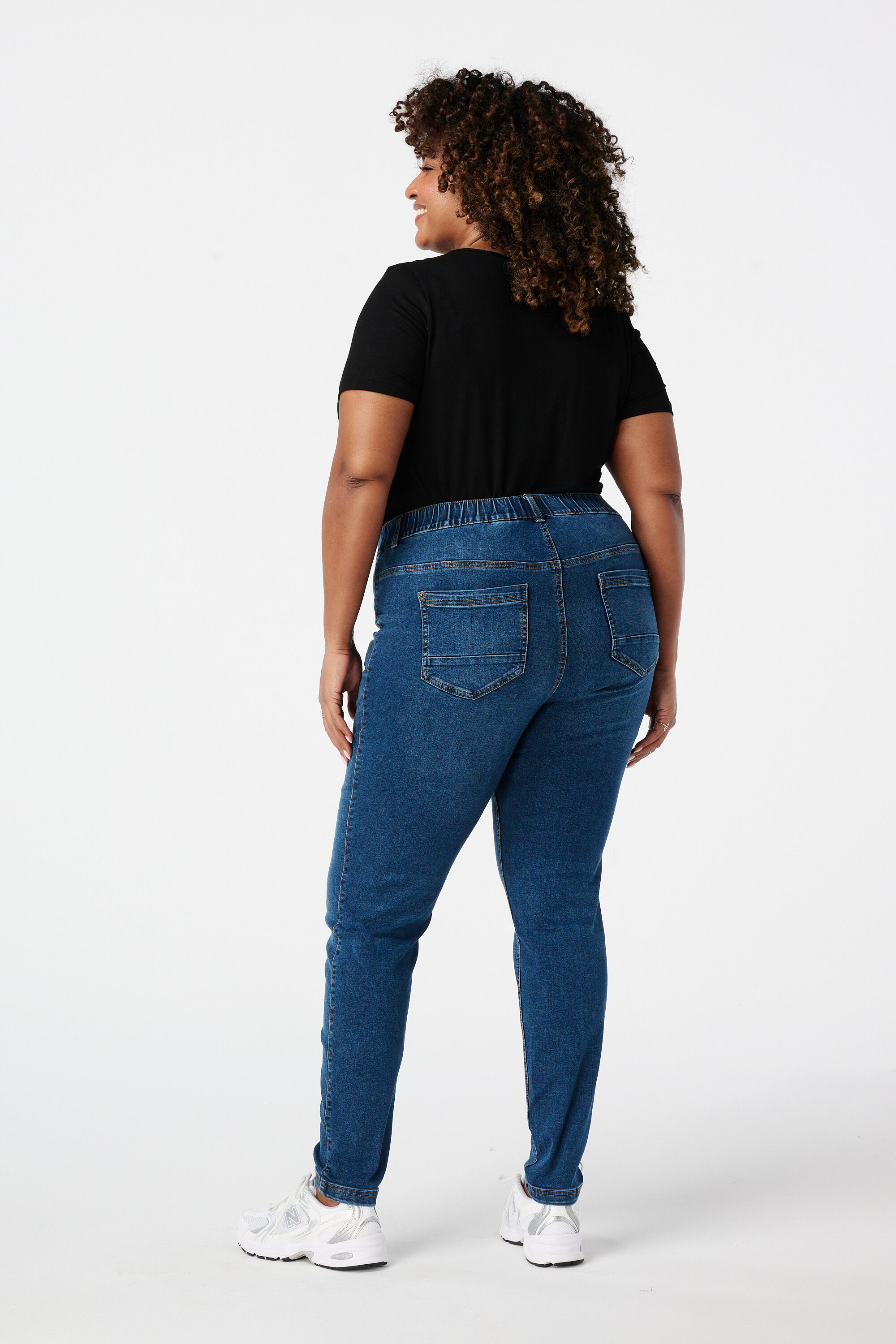 Treggings con aspecto denim image number 3