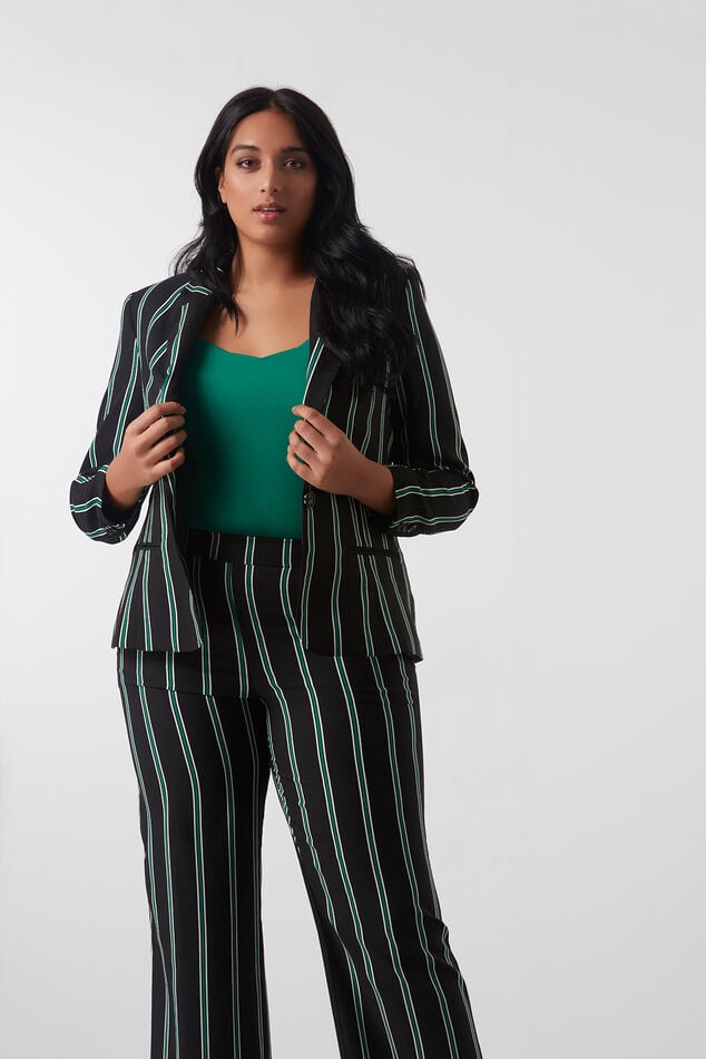 Blazer de rayas image number 0