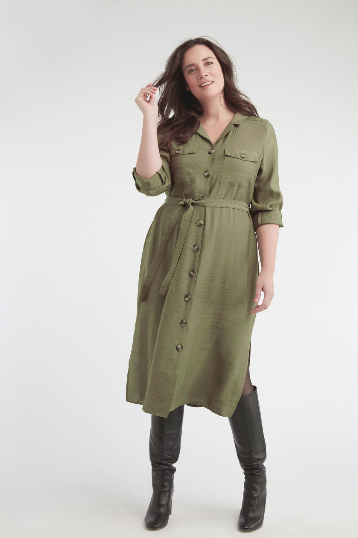 Vestido de botones image number 6