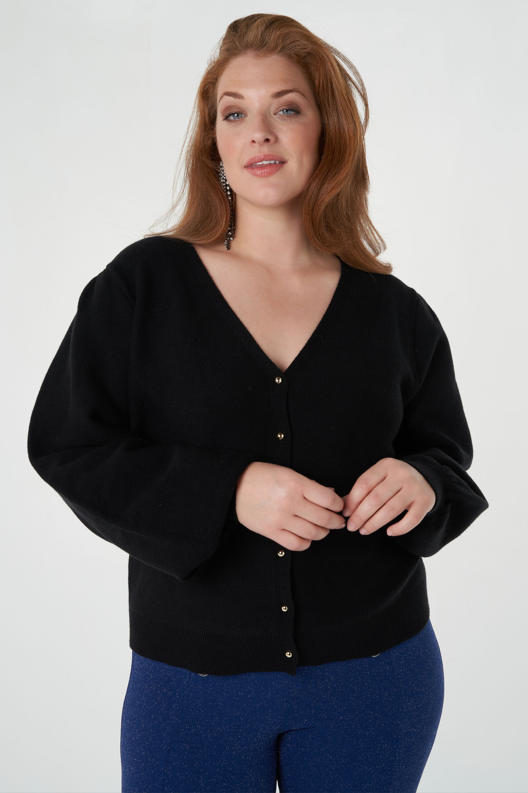 C&aacute;rdigan de punto con botones image number 0