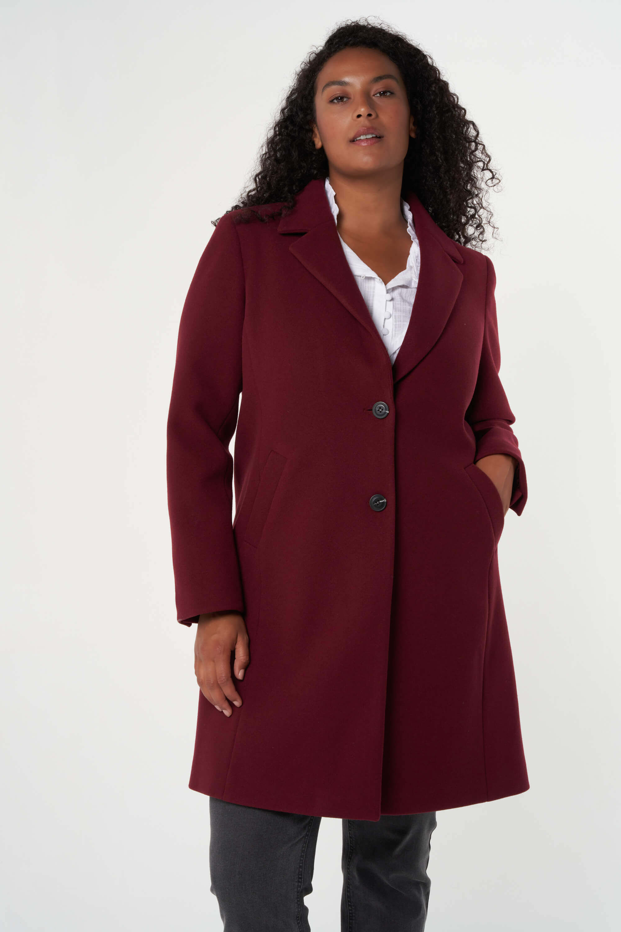 Chaqueta-abrigo abotonado image number 5