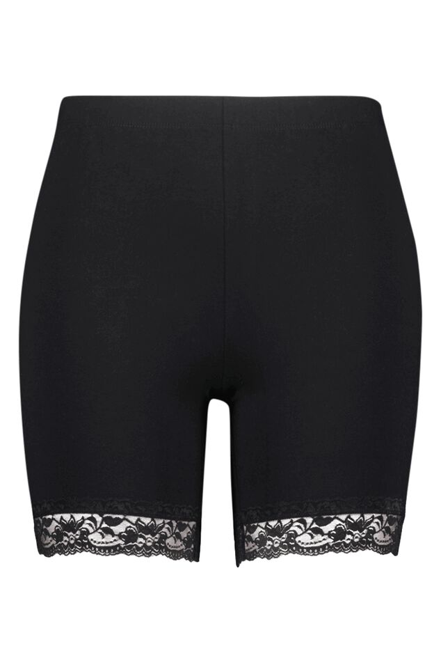 Leggings cortos con encaje image number 1