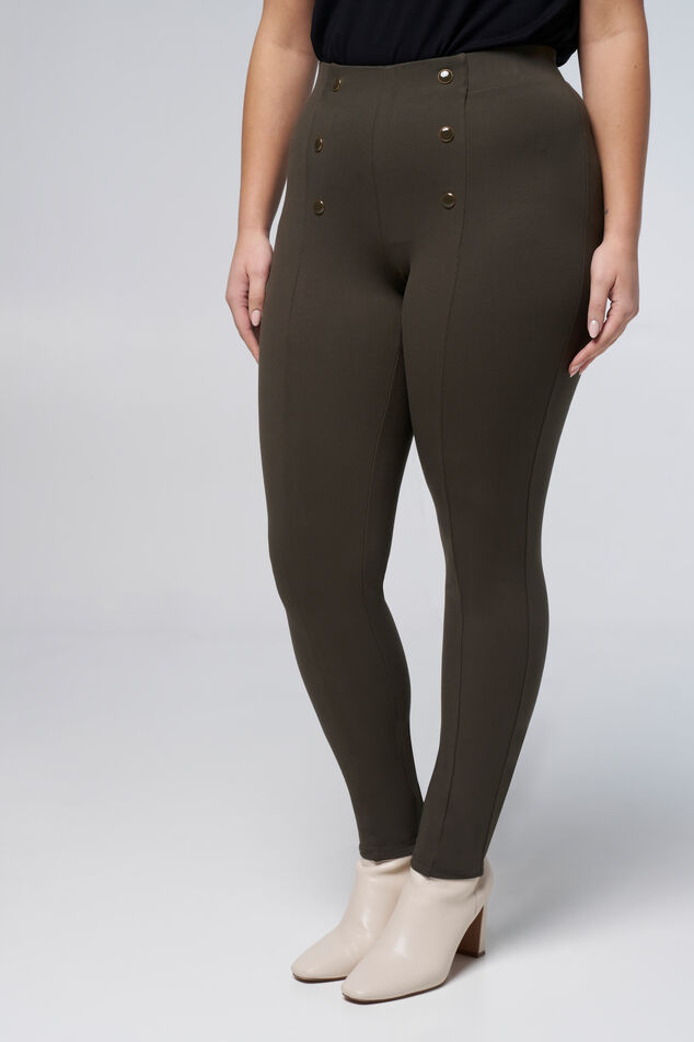 Tregging con botones dorados image number 5