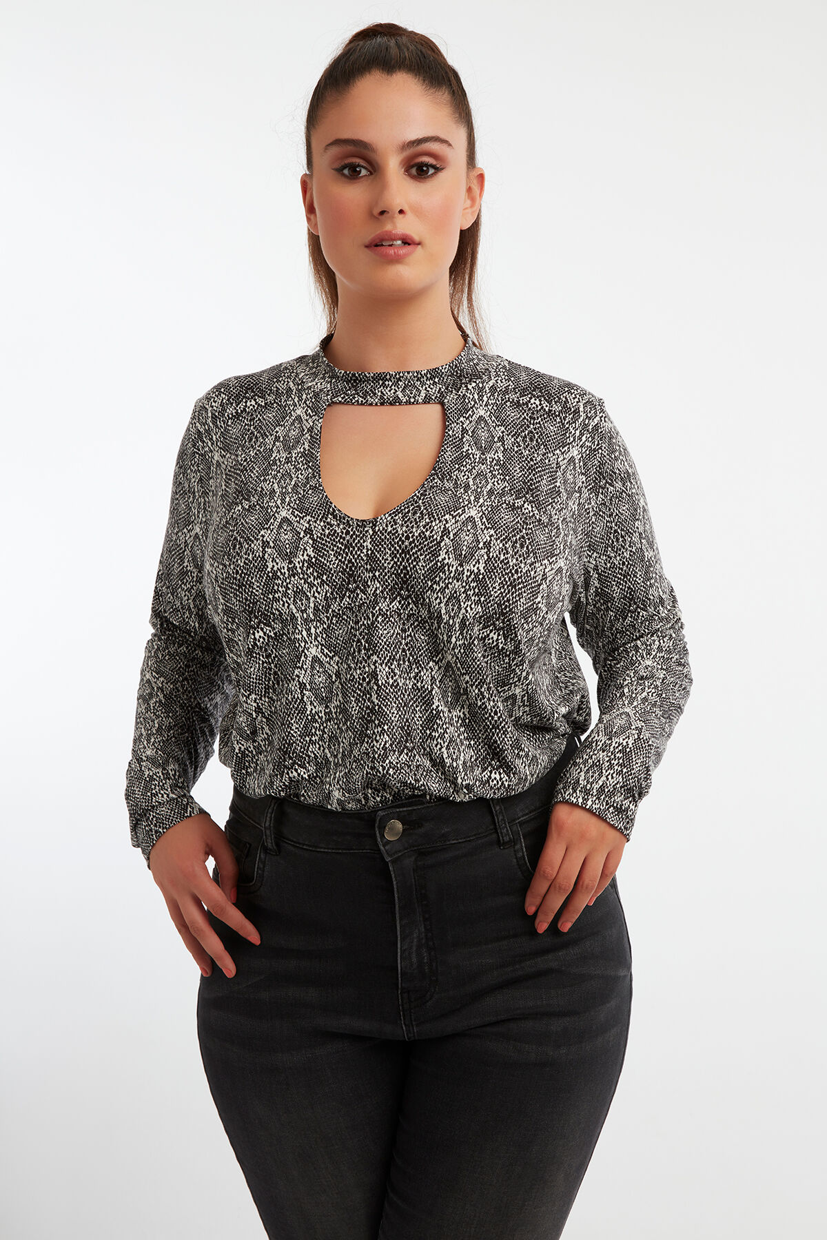 Body con estampado de serpiente image number 3