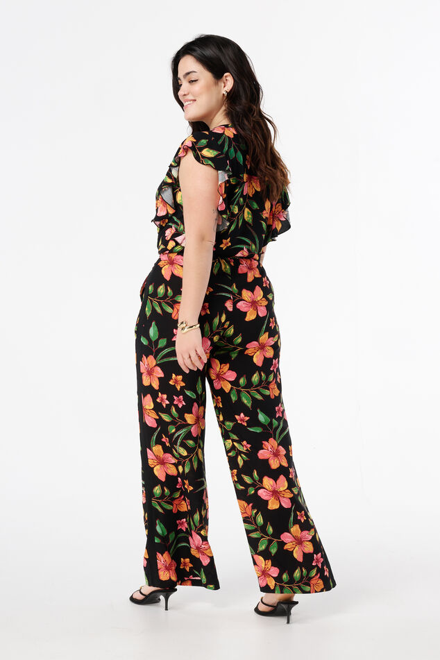 Pantalones con estampado tropical image number 3