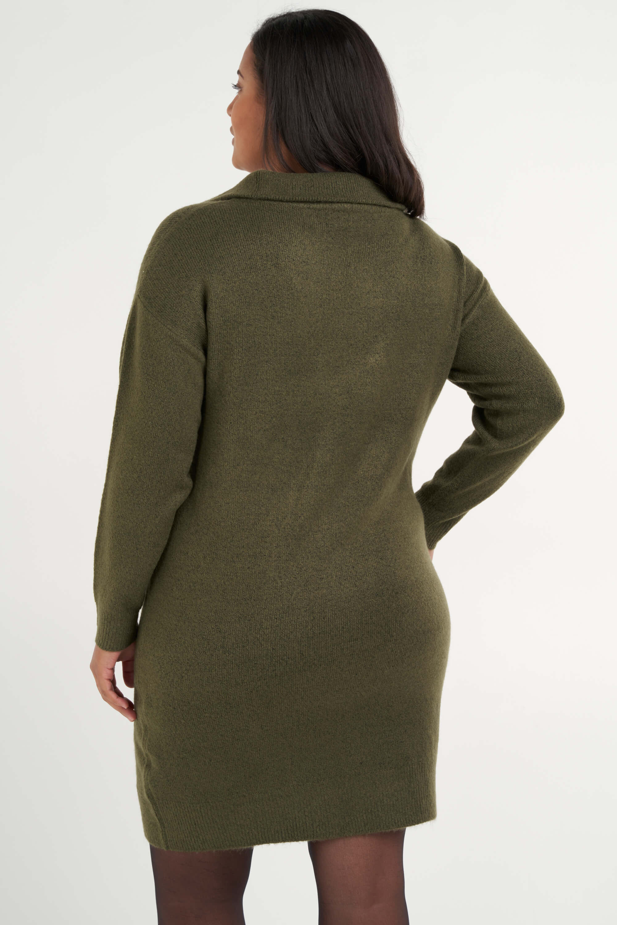 Su&eacute;ter largo con cremallera  image number 3