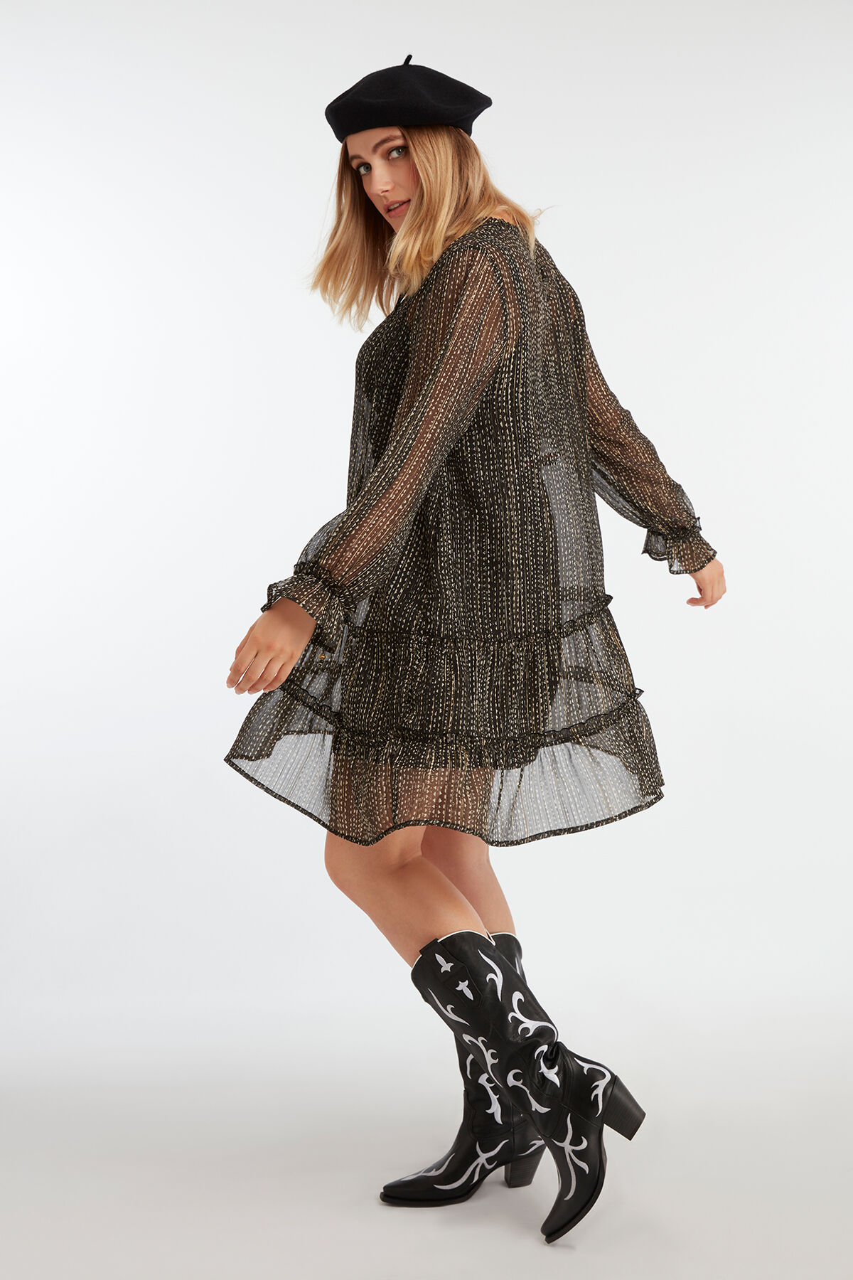 Vestido semitransparente image number 6