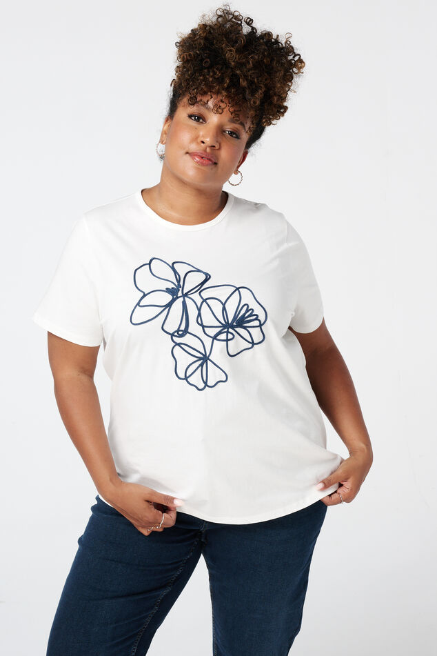 Camiseta con bordado image number 0