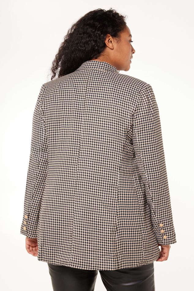 Blazer con estampado pied-de-poule image number 1