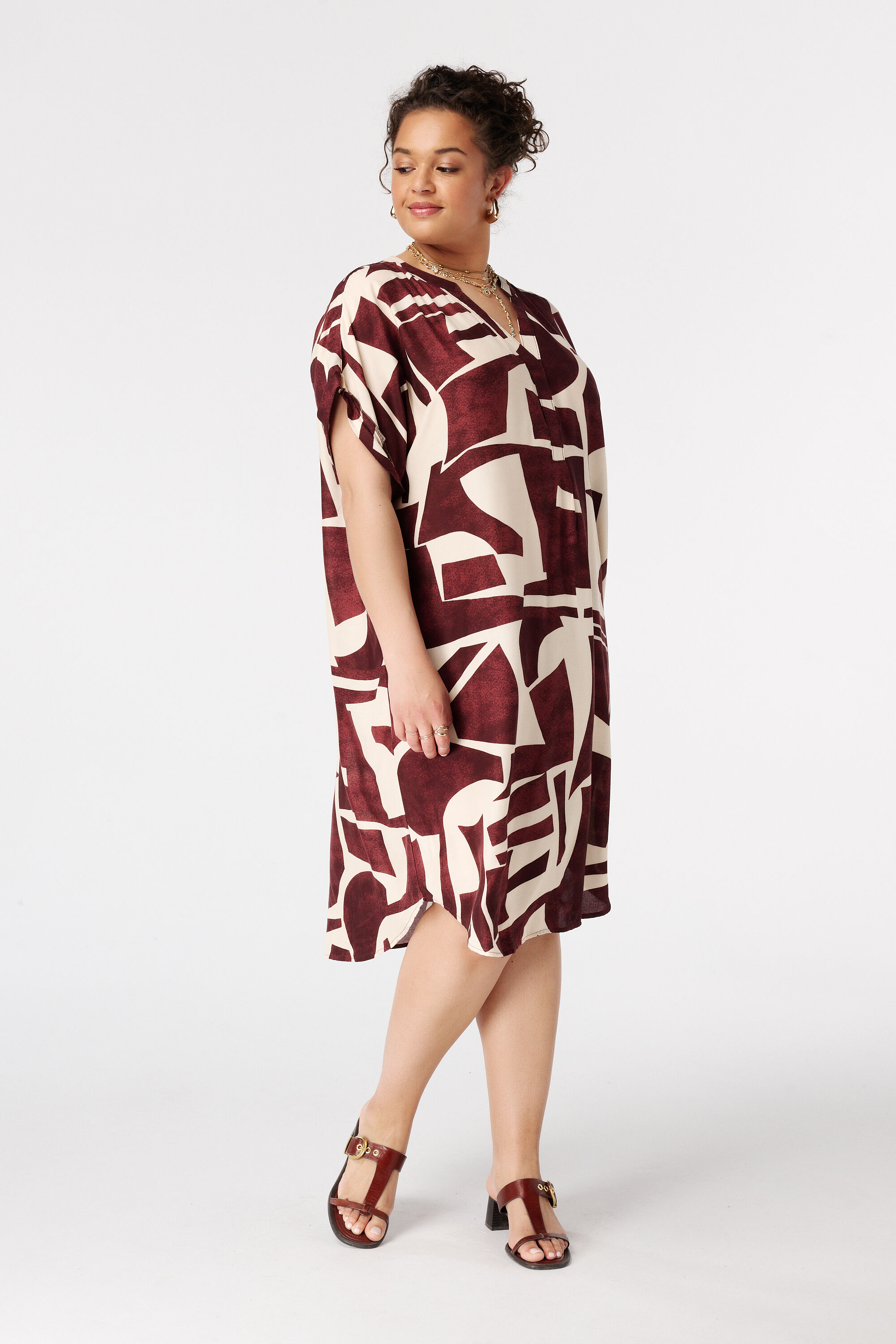 Vestido con escote en V