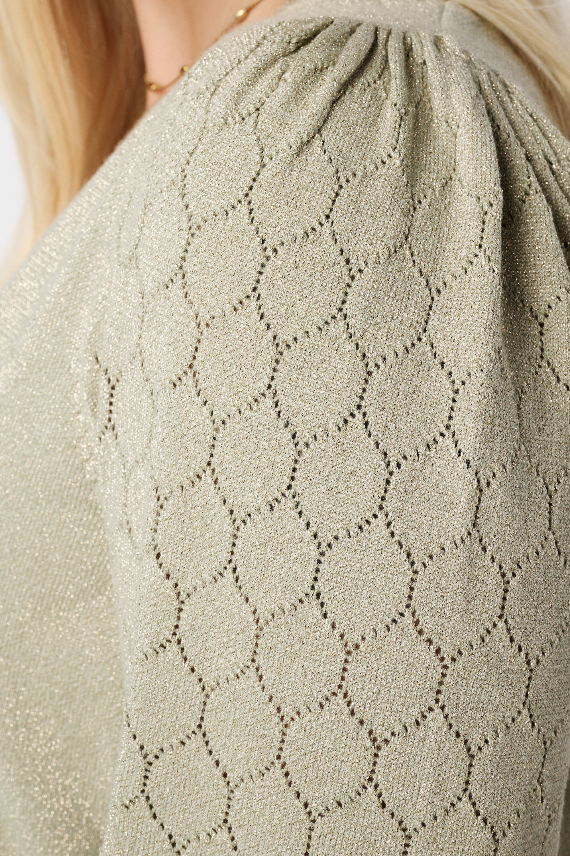 Jersey con lurex y detalles en las mangas image number 6