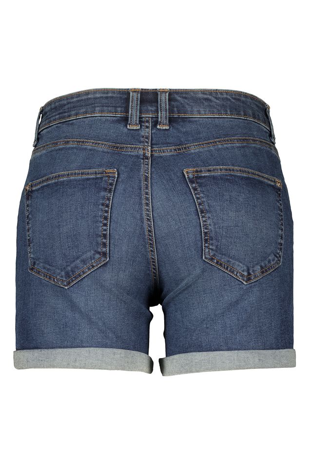 Shorts denim con tejido elástico image number 2