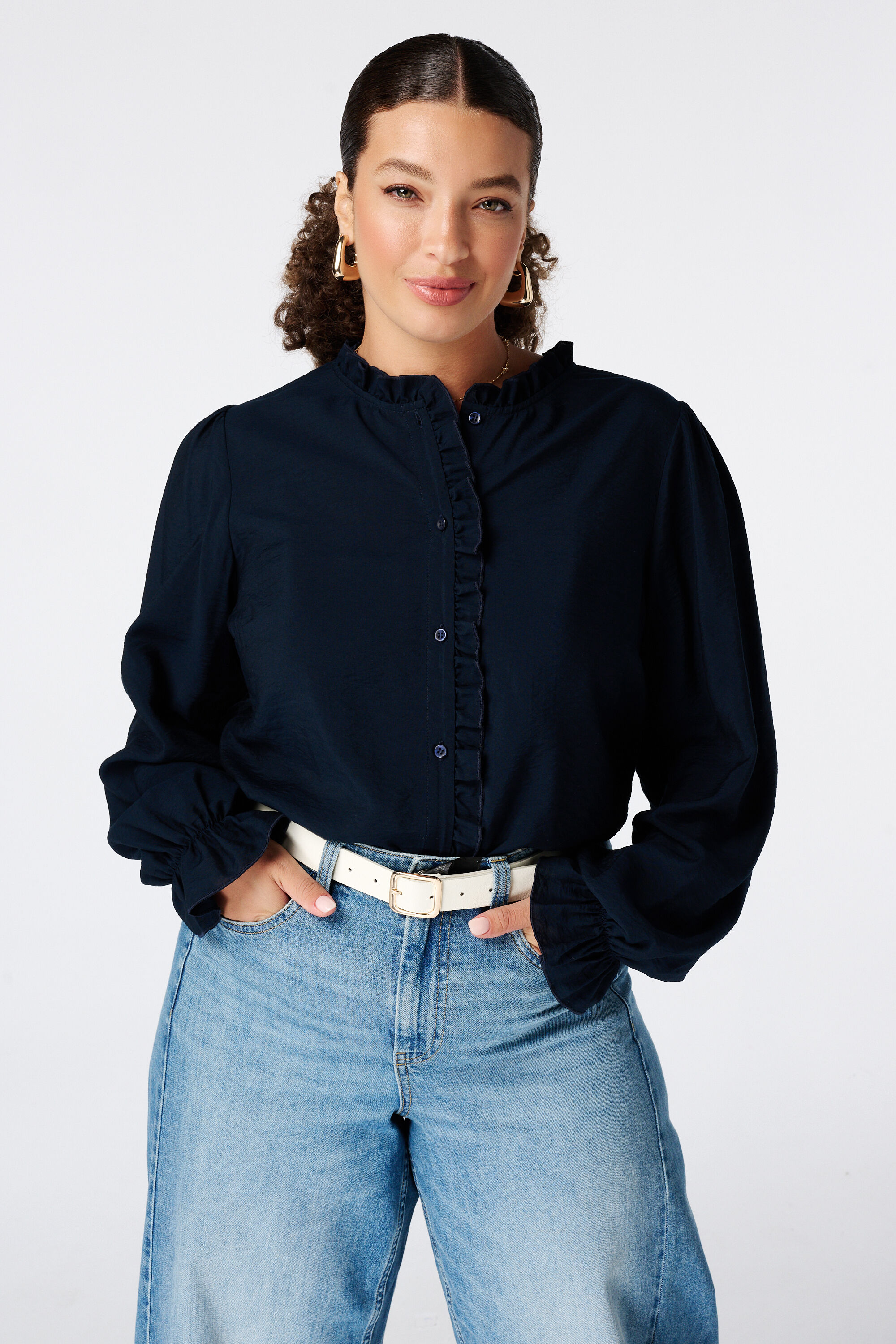 Blusa con volantes