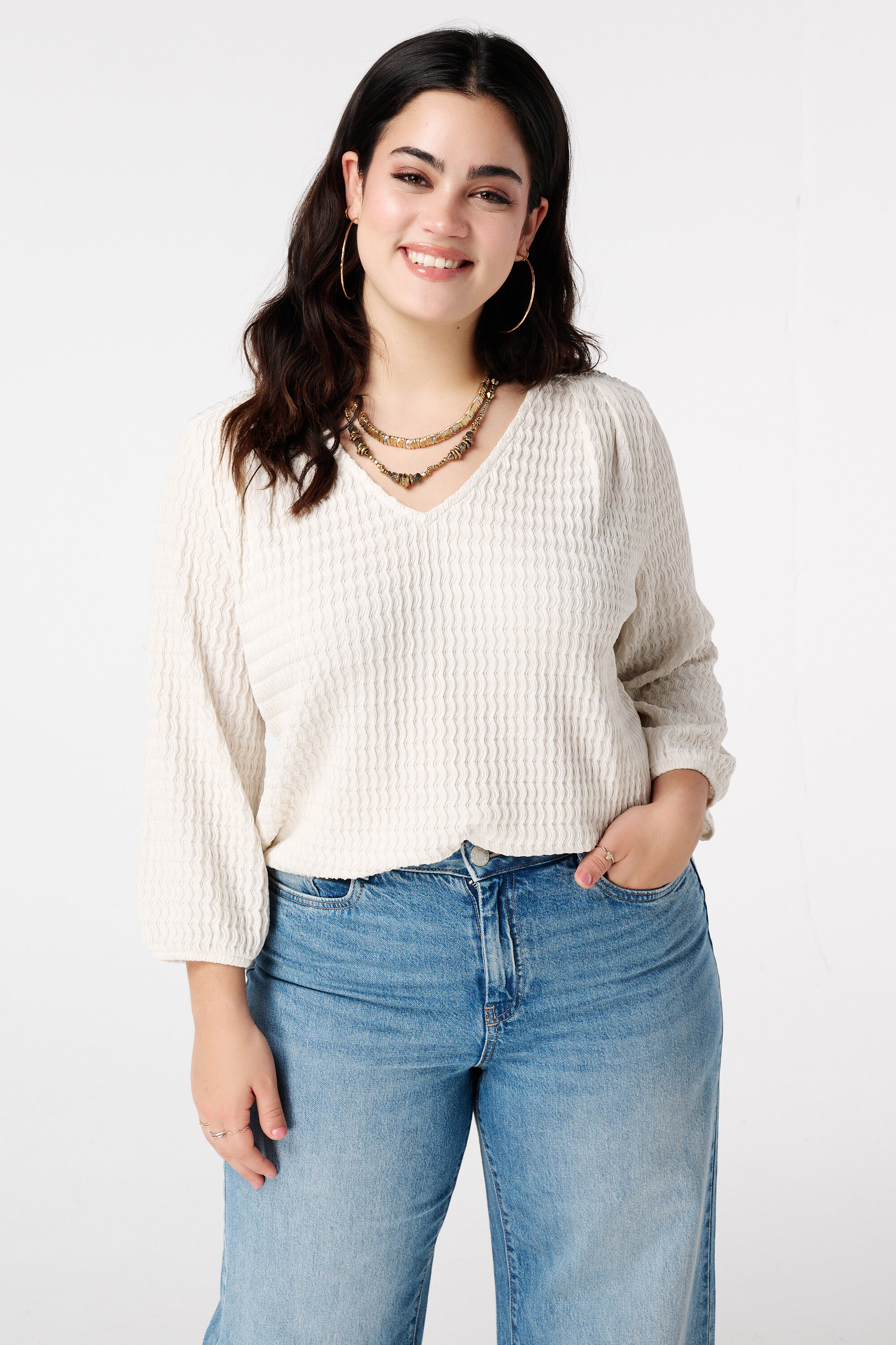 Top de punto con estructura