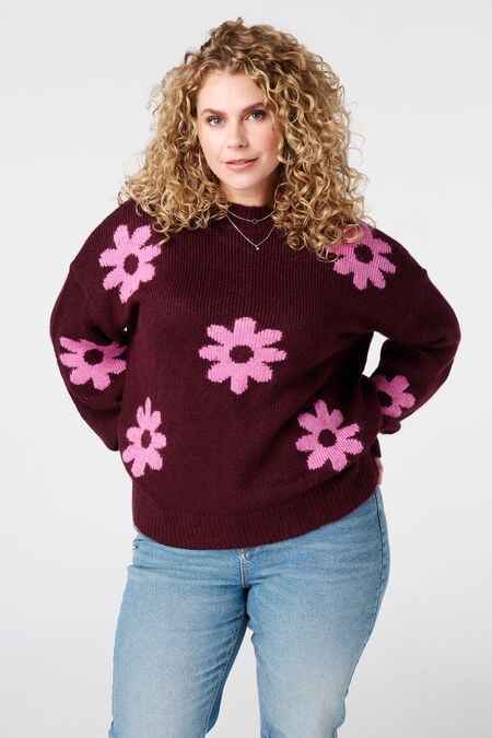 Jersey con estampado floral Jersey con estampado floral