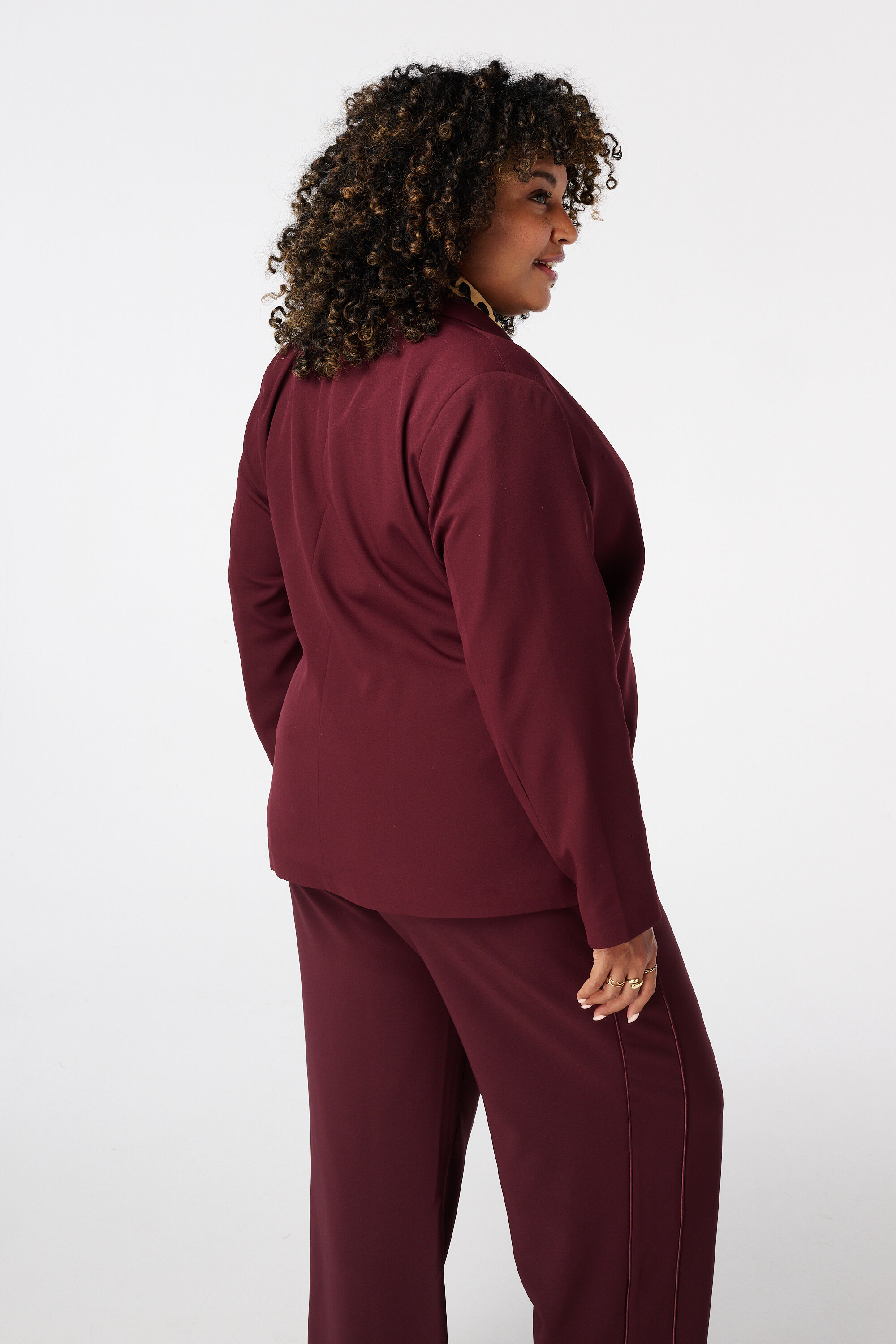 Chaqueta cruzada con cintur&oacute;n con lazo image number 3