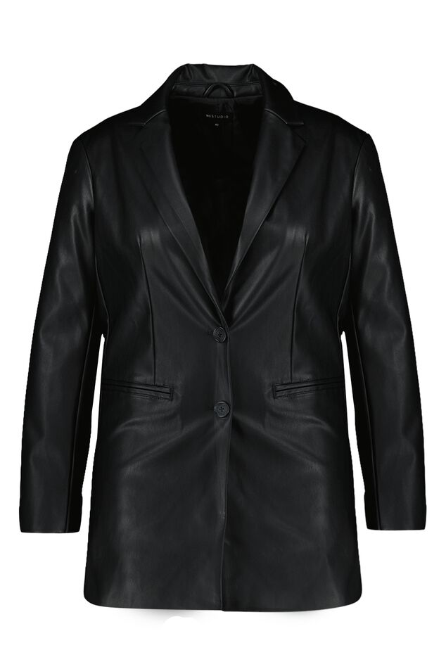 Blazer de cuero sintético image number 2