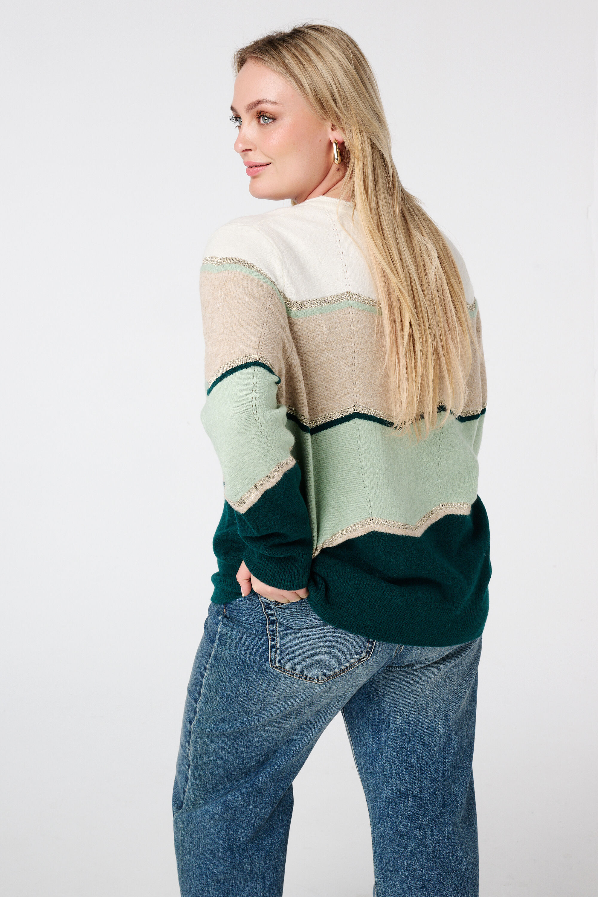 Jersey con estampado y lurex image number 3