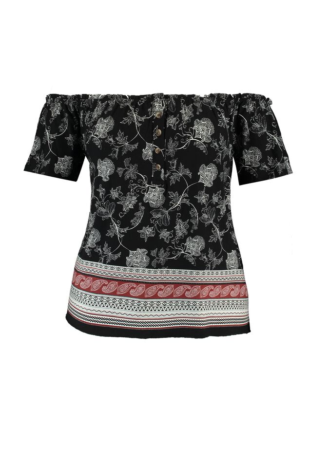 Top con cuello elástico image number 1