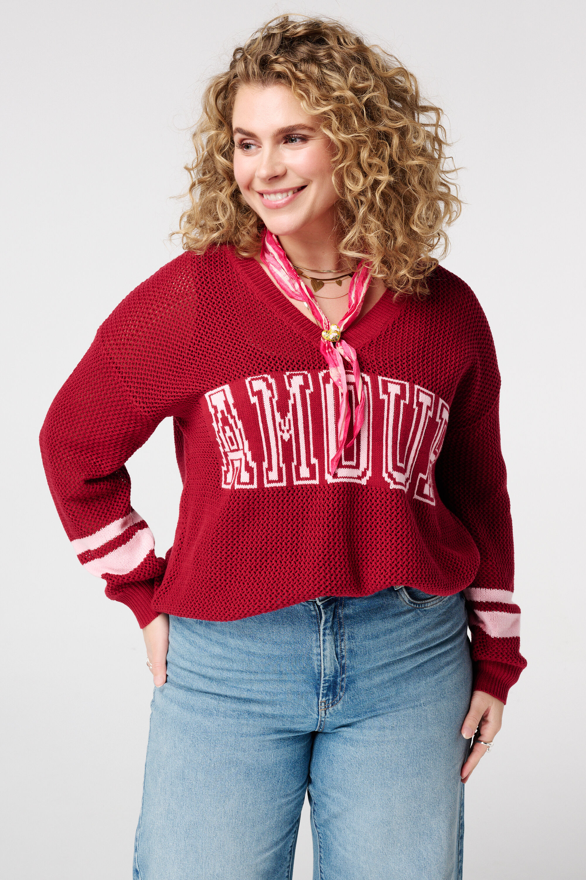 Jersey de punto con texto image number 0