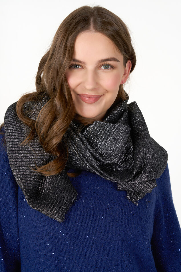 Bufanda con detalles plateados image number 0