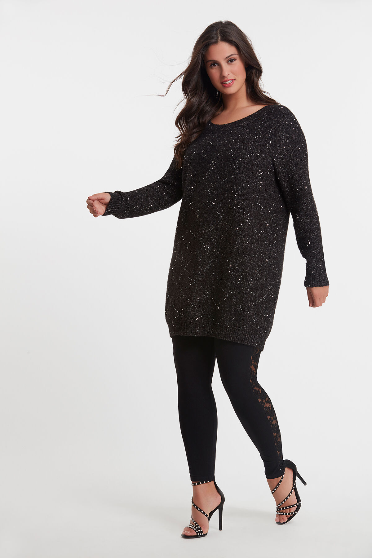 Leggings con encaje image number 4