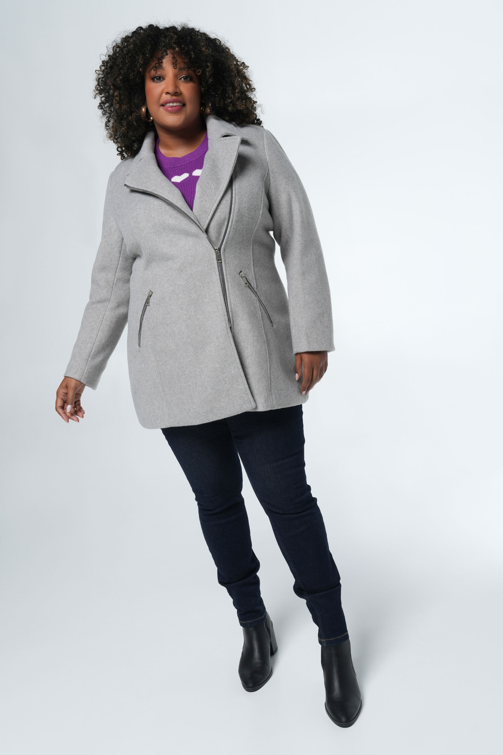 Chaqueta con detalles plateados image number 5