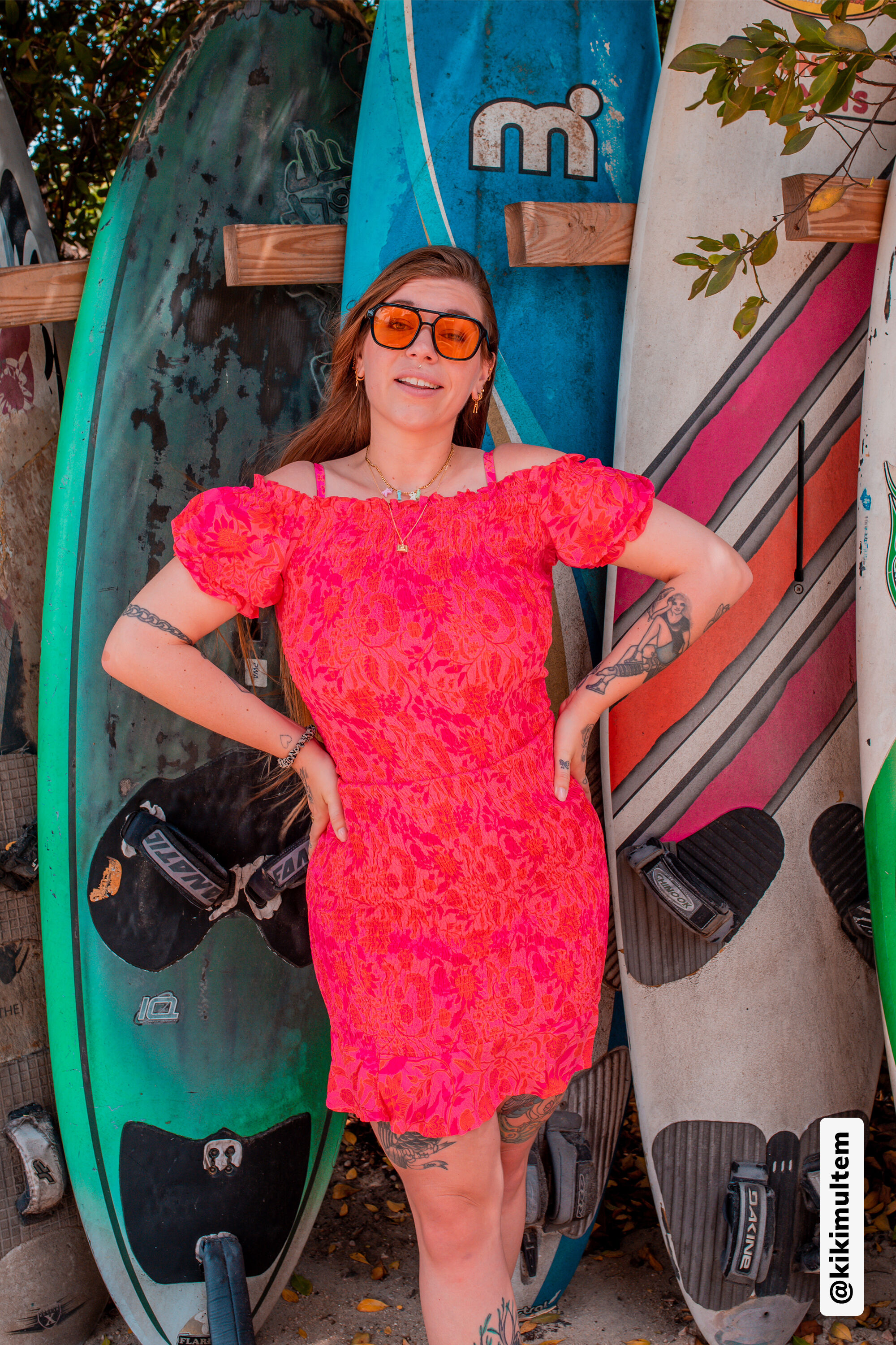 Vestido fruncido con estampado image number 6