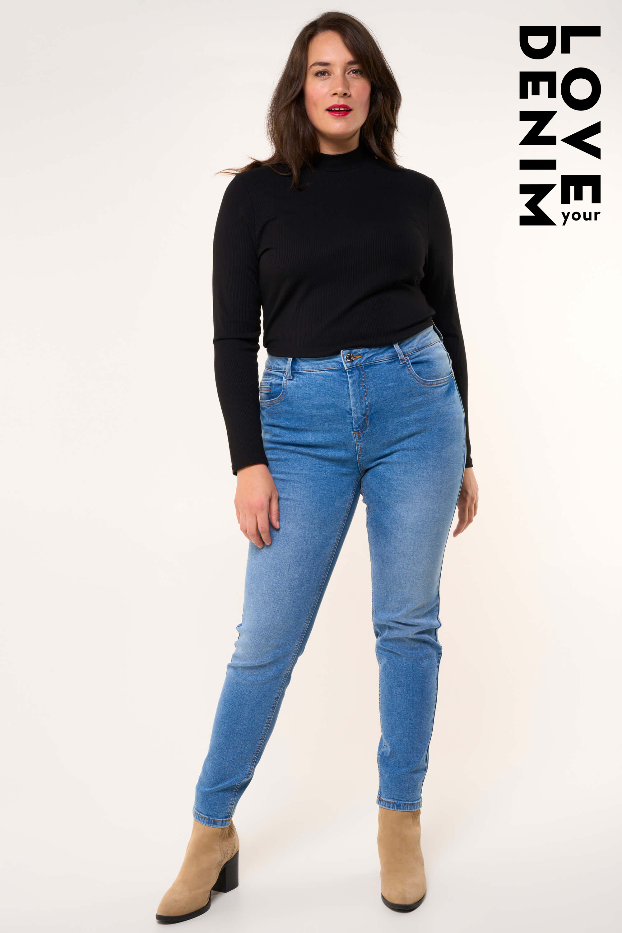 Mujeres Vaqueros de pernera estrecha IRIS Bleached Denim MS Mode