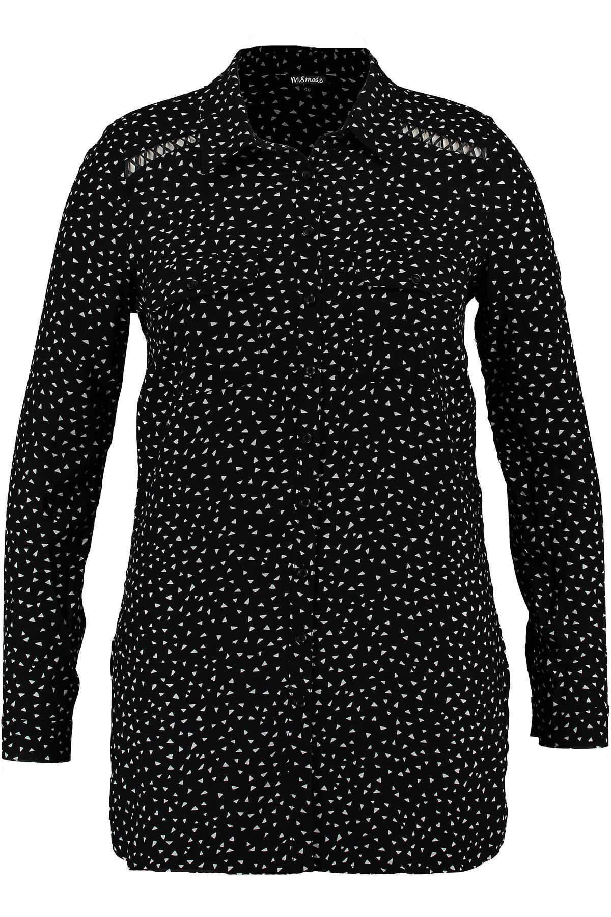 Blusa tipo t&uacute;nica de lunares image number 1