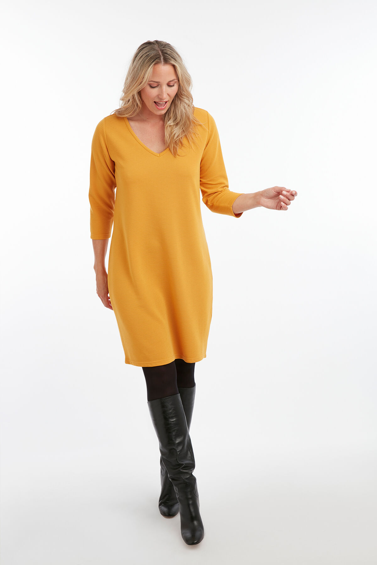 Vestido estriado image number 3