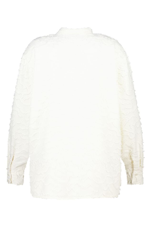 Blusa oversize de tejido estructurado image number 2