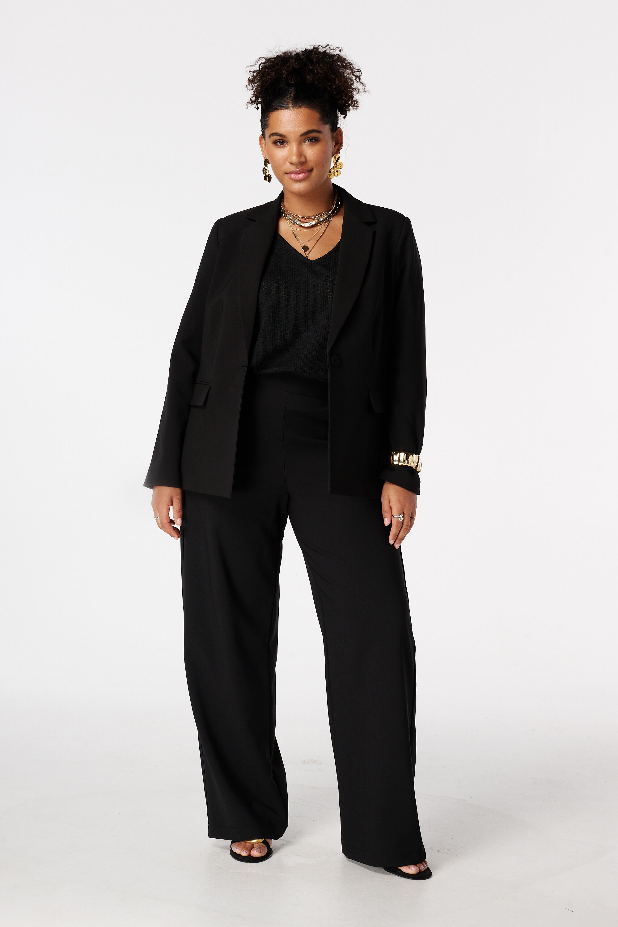 Blazer con cierre de un bot&oacute;n image number 5