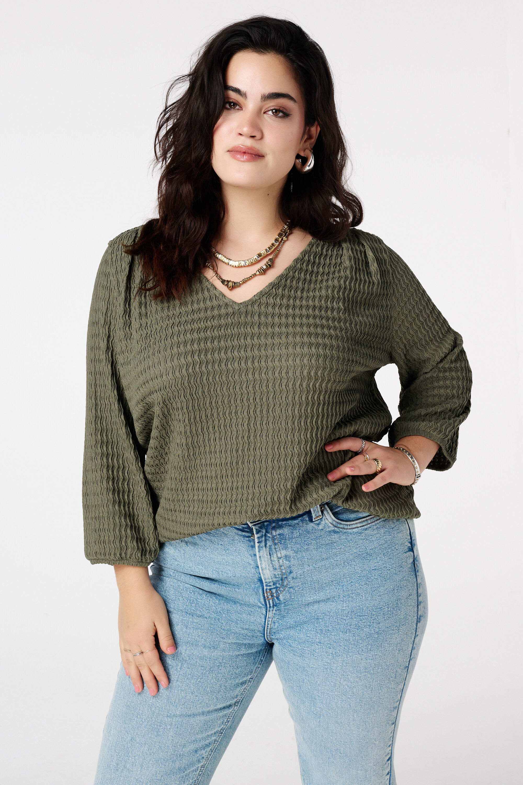 Top de punto con estructura