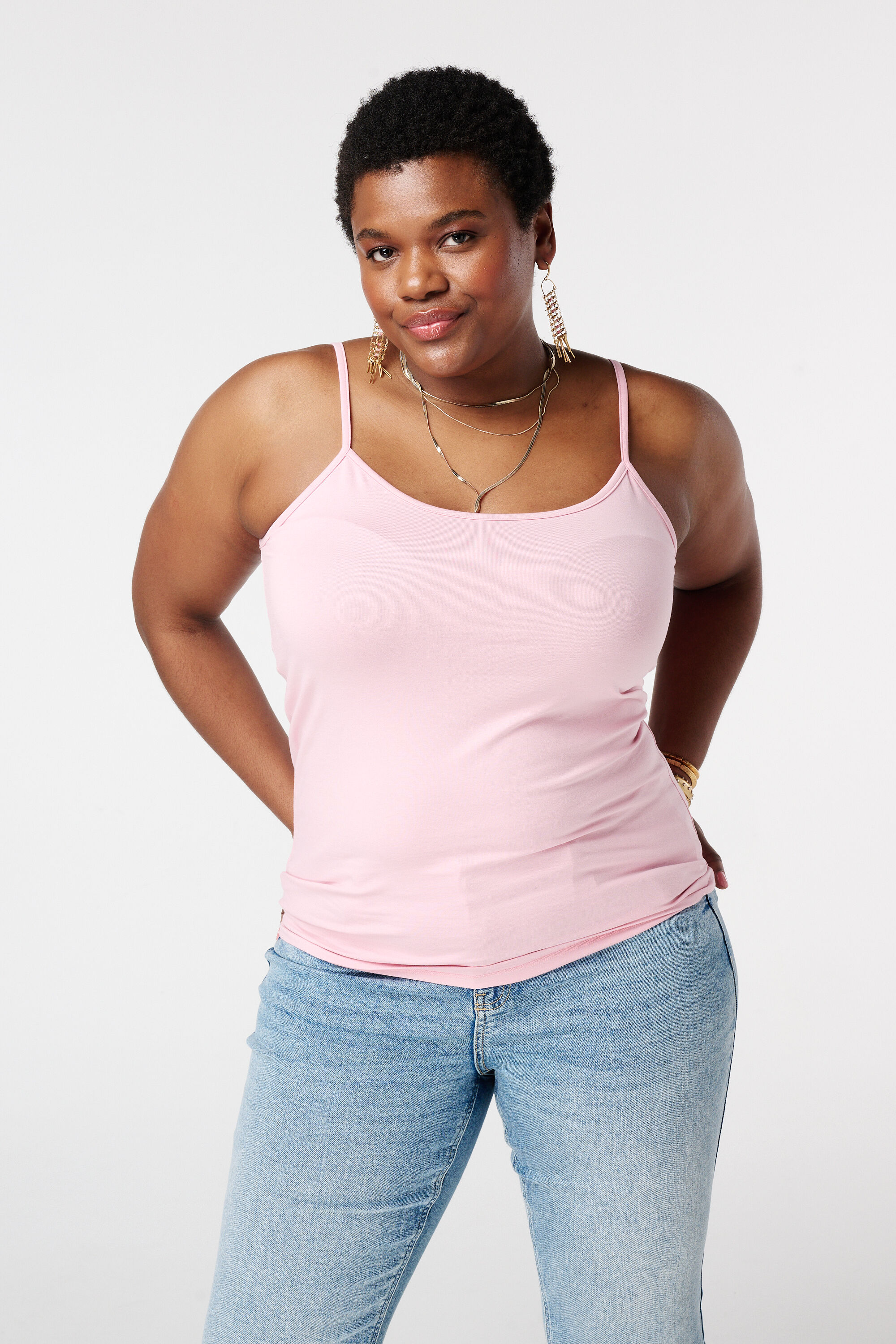 Top de espagueti con el&aacute;stico